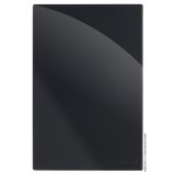 Placa Cega com Suporte 4x2 - RECTA Preto Black Gloss